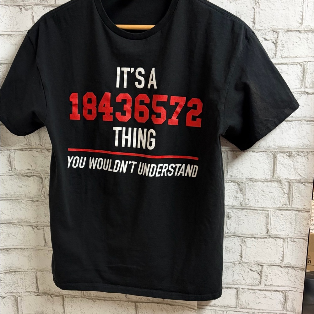 Black Summit Racing Tee with Red and White Graphic